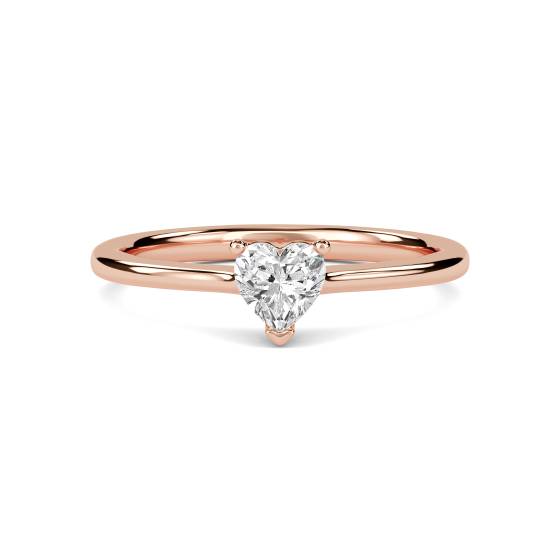 Moderner Herz-Diamant-Verlobungsring