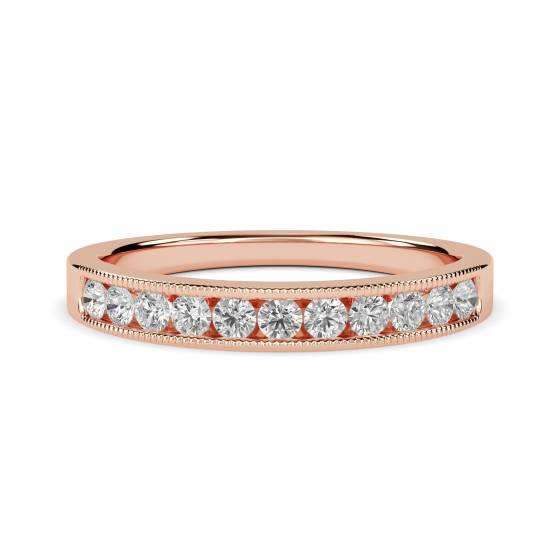 Milgrain Round Diamond Eternity Ring