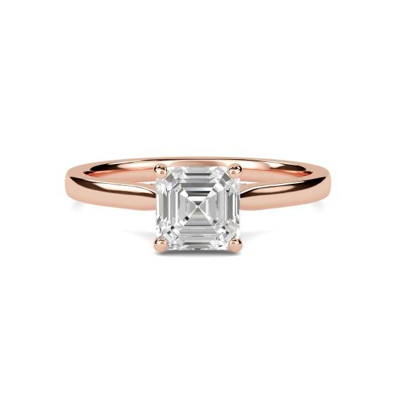 Asscher-Diamant-Verlobungsring