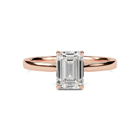 Verlobungsring mit Smaragd und Diamant