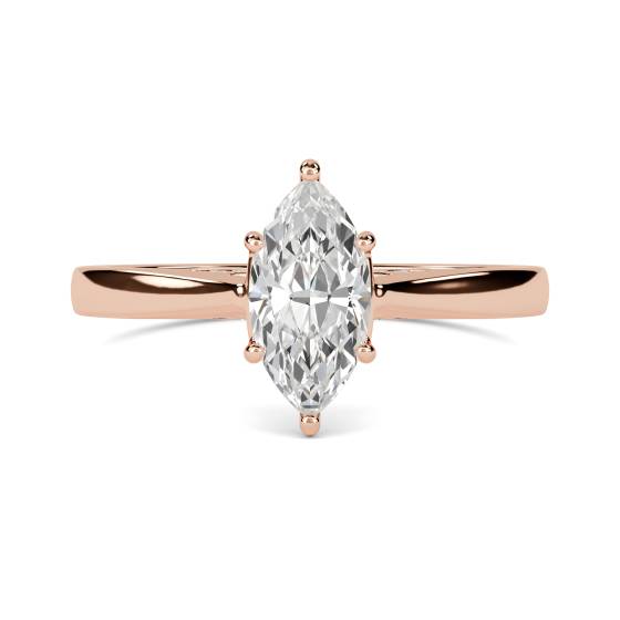 Eleganter Verlobungsring mit Marquise-Diamanten