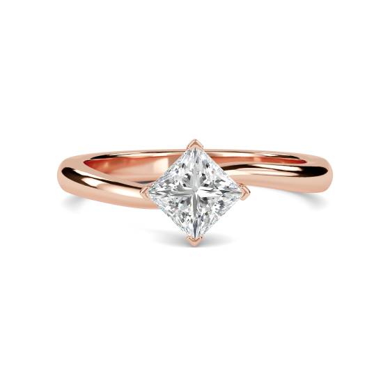 Verlobungsring mit Prinzessinnendiamant