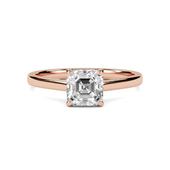 Asscher-Diamant-Verlobungsring