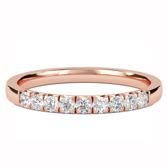 Ehering mit rundem Diamanten (0,25 ct)