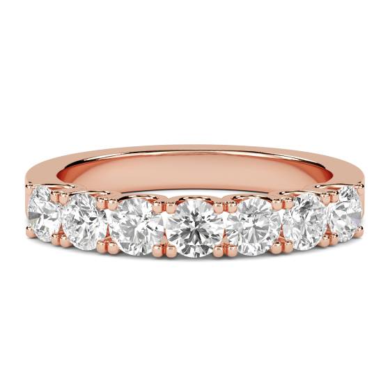 Ehering mit rundem Diamanten im VS/F-G-Schliff (1,00 ct)