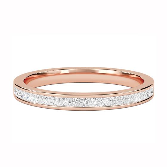 0,25 ct VS/F-G Prinzessschliff Diamant-Ehering