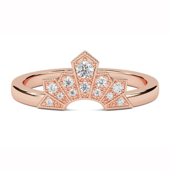 0,10 ct VS/F-G Runder Diamant-Ehering