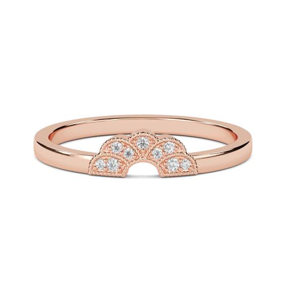 0,10 ct VS/F-G Runder Diamant-Ehering