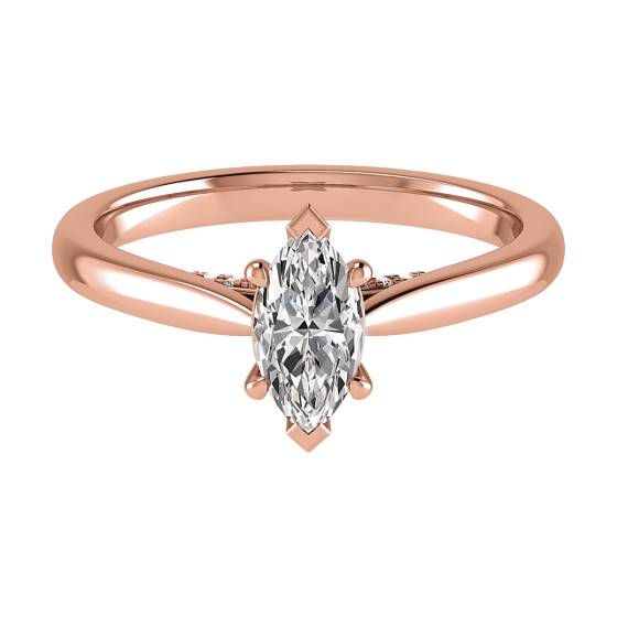 Verlobungsring mit Marquise-Diamanten