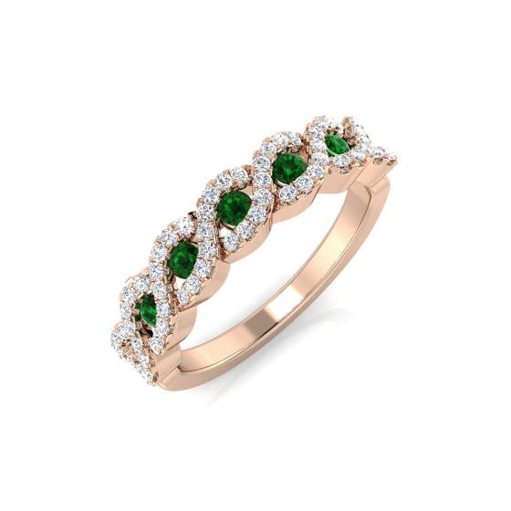 0,50 ct VS/E-F Runder Diamant-Designerring