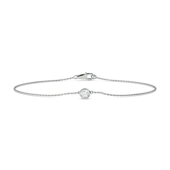 Classic Round Diamond Chain Bracelet