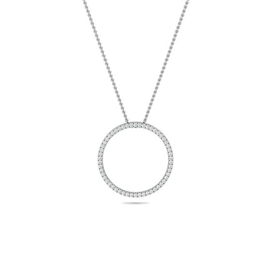 Pave Set Round Diamond Designer Pendant
