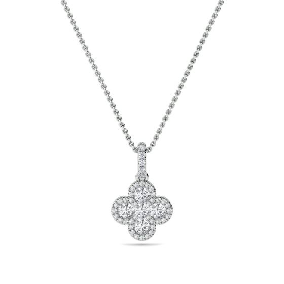 Cluster Round Diamond Designer Pendant