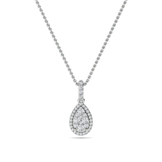 Cluster Round Diamond Designer Pendant
