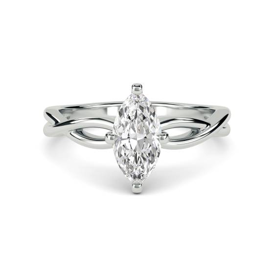 Verlobungsring „Infinity Love Swirl“ mit Marquise-Diamanten