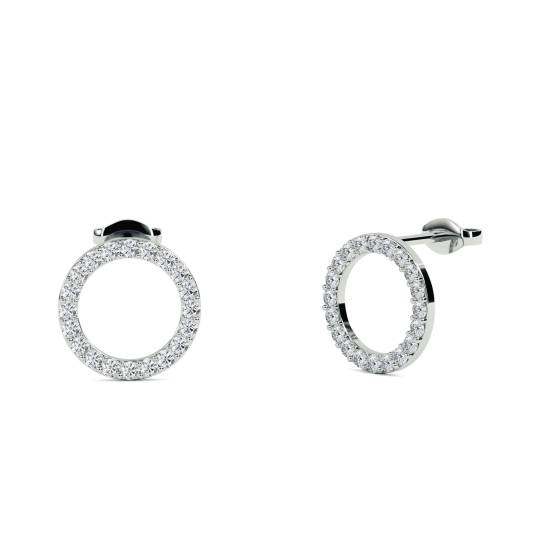 Ohrringe „Circle of Love“ mit rundem Diamanten