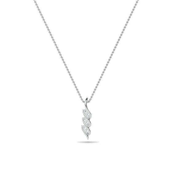 Runder Diamant-Twist-Anhänger