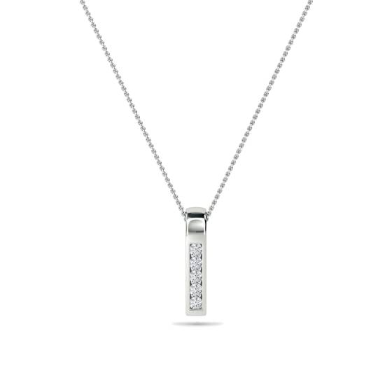 Einzigartiger Anhänger mit rundem Diamanten