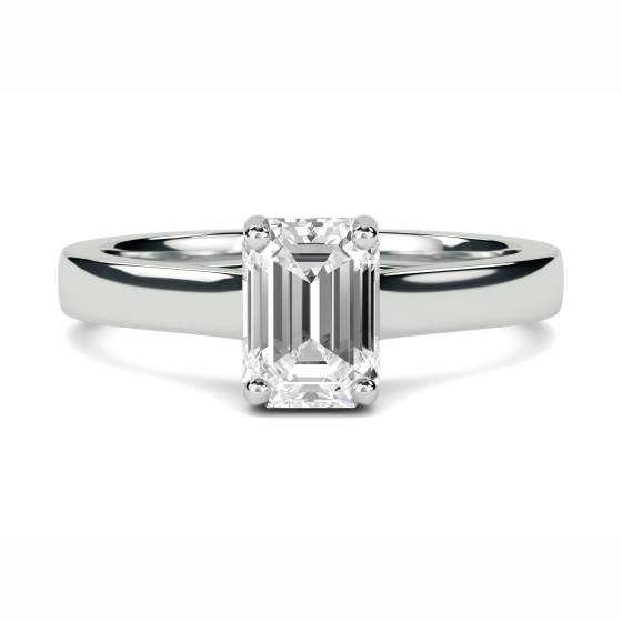 Einzigartiger Crossover-Verlobungsring mit Smaragd und Diamanten