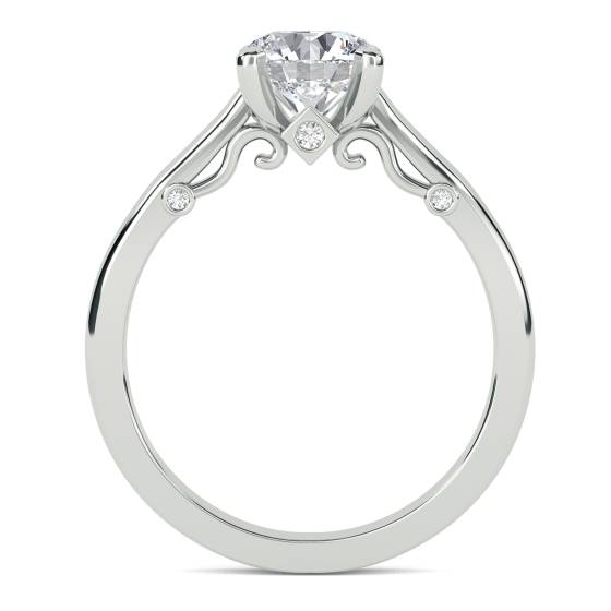 Verlobungsring mit rundem Diamanten