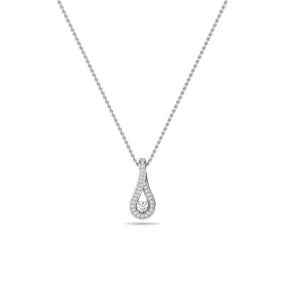 Stilvoller runder Diamant-Designer-Anhänger