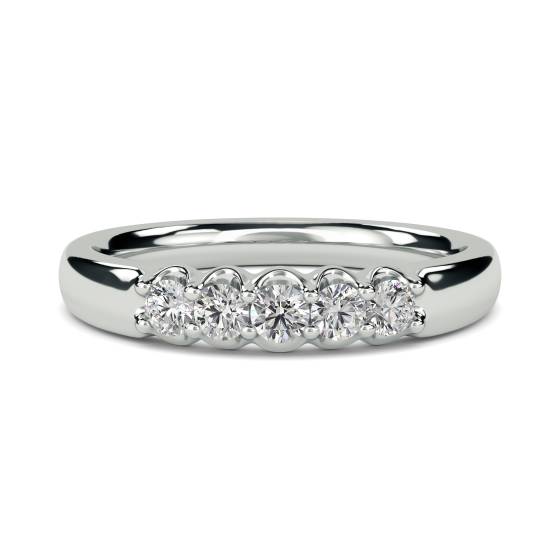 0,25 Karat VS/EF Runder Naturdiamant-Ewigkeitsring