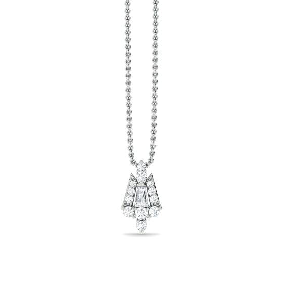 Kleiner Anhänger „Reflection“ (0,45 ct) mit Kette