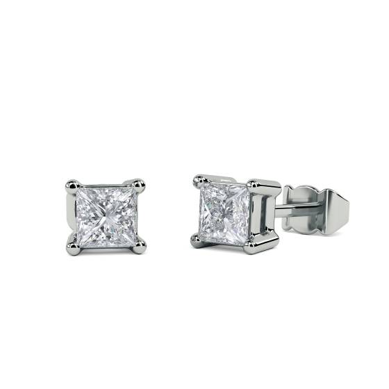 0,25 ct VS/E-F Prinzessdiamant-Ohrstecker