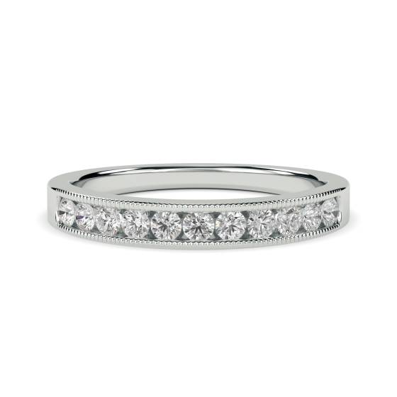 Milgrain Round Diamond Eternity Ring