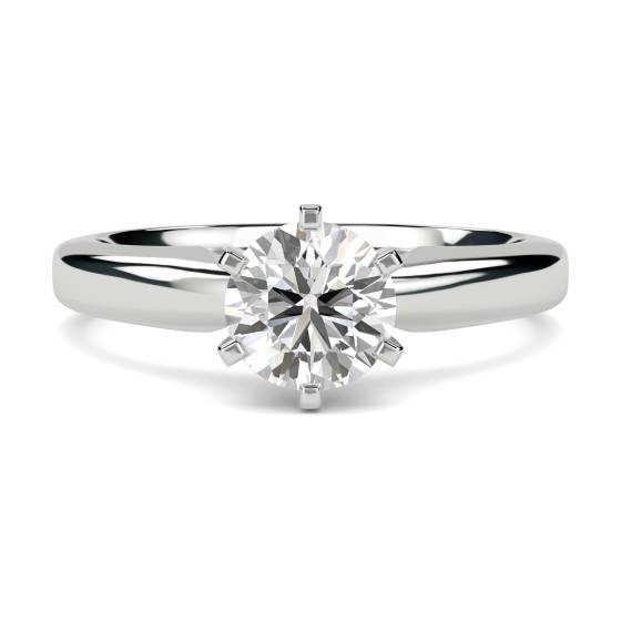 Verlobungsring mit rundem Diamanten (0,25 ct)