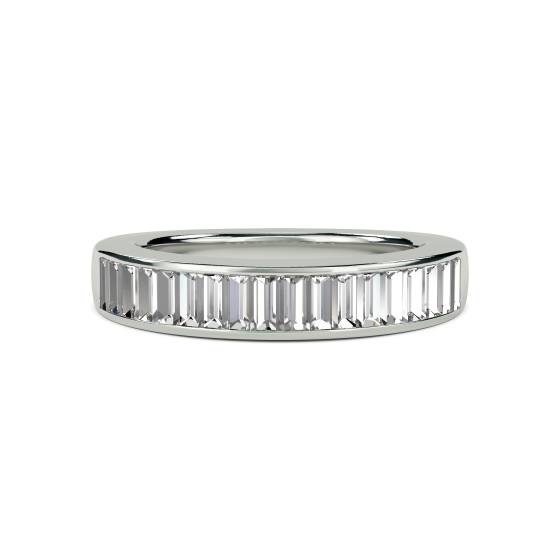 Eleganter Baguette-Naturdiamant-Ewigkeitsring mit 1,00 ct VS/E-F