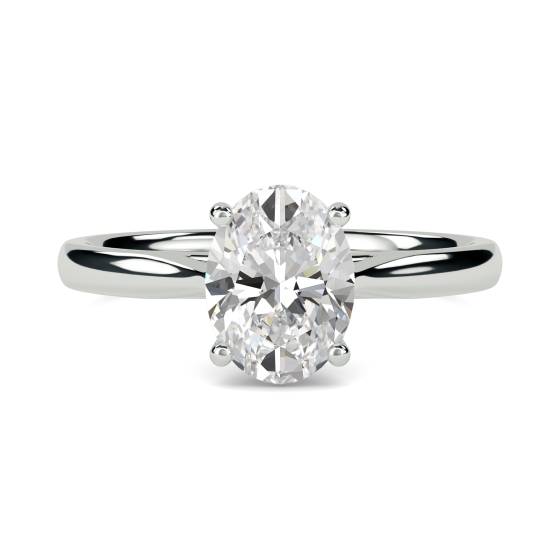 Verlobungsring mit ovalem Diamanten (0,25 ct)