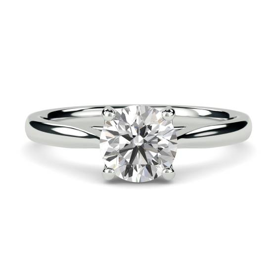 1,00 ct SI1/I Runder Naturdiamant Solitärring