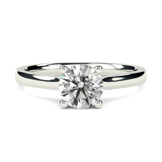 Traditioneller runder Diamant-Solitärring