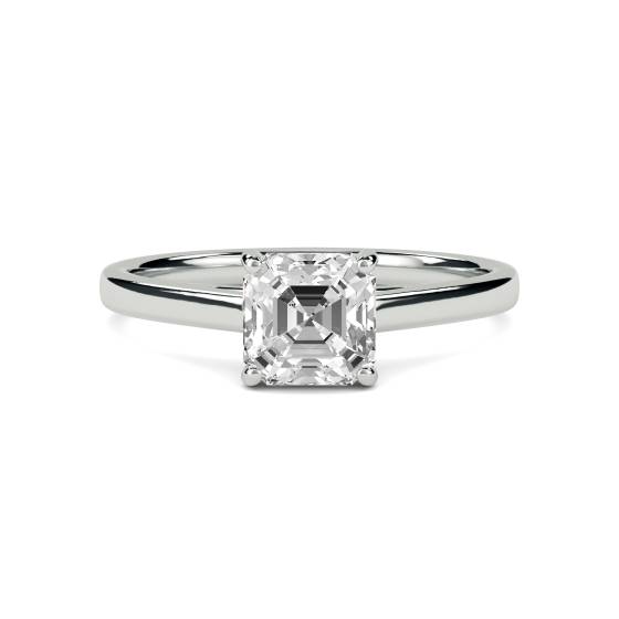 Asscher-Diamant-Verlobungsring