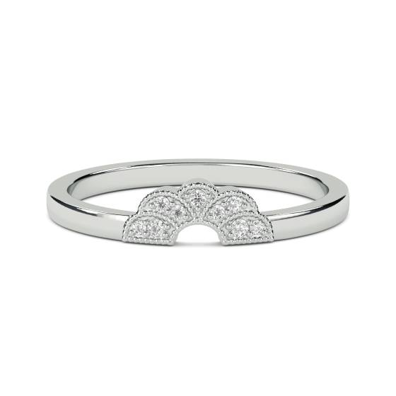 0,10 ct VS/F-G Runder Diamant-Ehering