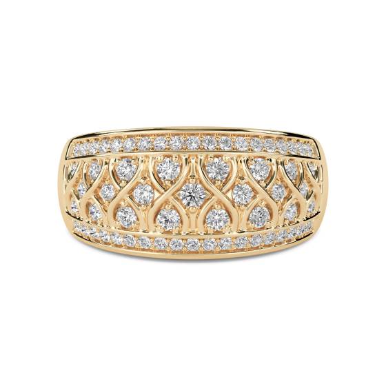 12.5mm Designer Cluster Dress Ring