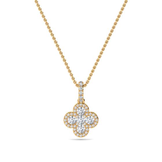 Cluster Round Diamond Designer Pendant
