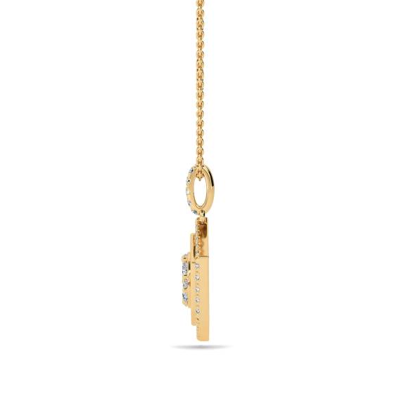 Movable Round Diamond Designer Pendant