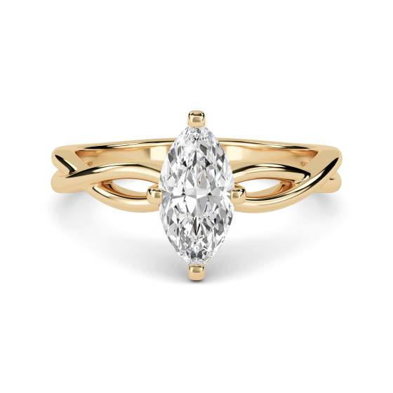 Verlobungsring „Infinity Love Swirl“ mit Marquise-Diamanten