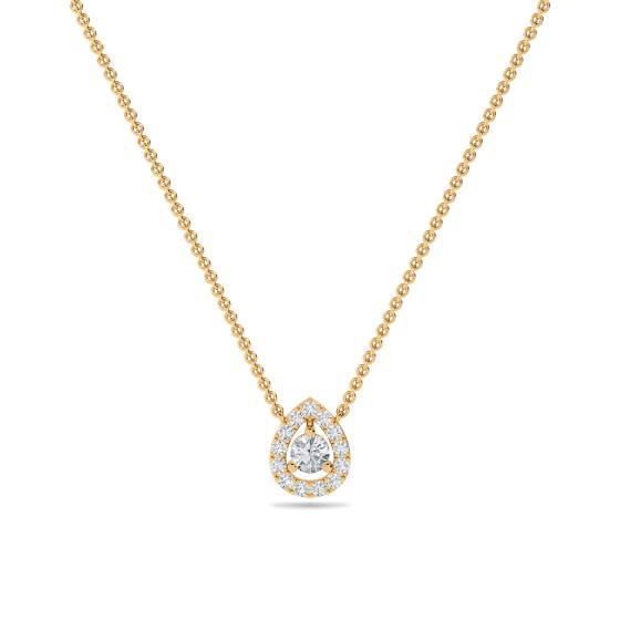 0,30 ct Cluster-Runddiamant-Designeranhänger