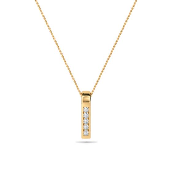 Einzigartiger Anhänger mit rundem Diamanten