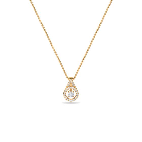 Stilvoller runder Diamant-Designer-Anhänger