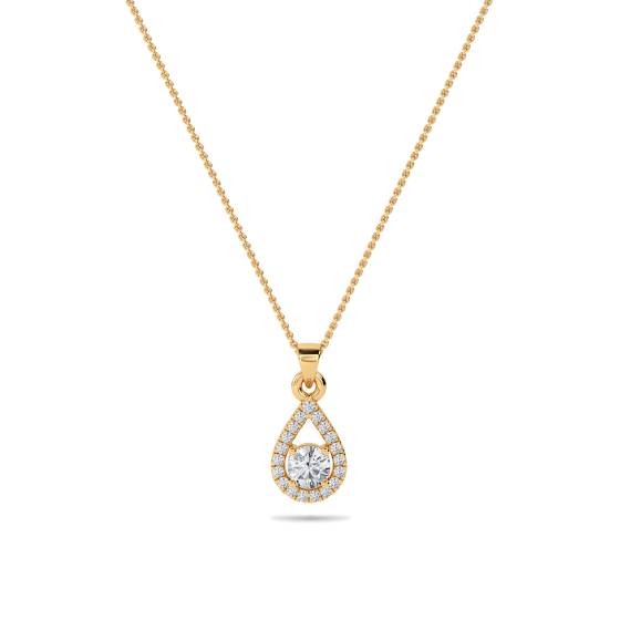 Stilvoller runder Diamant-Designer-Anhänger