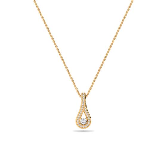 Stilvoller runder Diamant-Designer-Anhänger