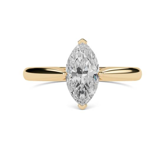 Klassischer Verlobungsring mit Marquise-Diamant