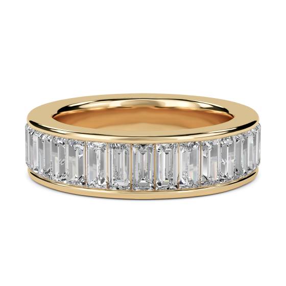 Eleganter Baguette-Diamant-Ewigkeitsring