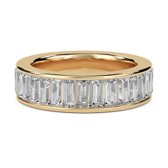 Eleganter Baguette-Diamant-Ewigkeitsring