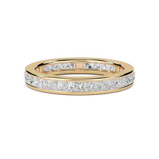 Klassischer Prinzess-Diamant-Ewigkeitsring