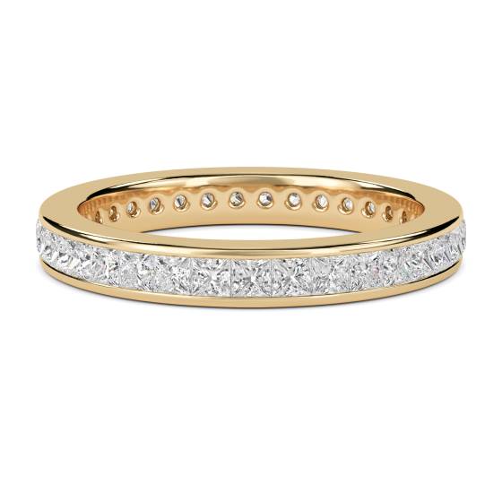 Kanalgefasster Prinzessinnen-Eternity-Diamantring